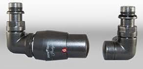 Set termostatik radiatorësh Vario Term Vision Prestige, GZ 1" M22x1.5, grafit i errët