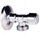 Valvul këndore Benkiser 730 38 00, 1/2" x 3/8", për tuba Ø10 mm, krom