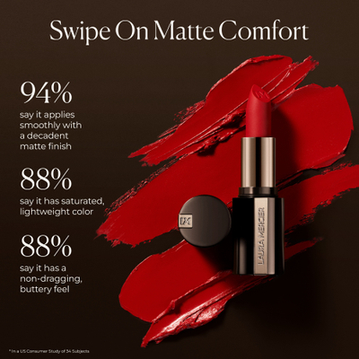 Buzëkuq Laura Mercier Caviar Smoothing Matte, efekt mat, hidratues, ngjyrë korale