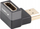 Adapter HDMI Lanberg 2.1, kënd 90° poshtë, 8K, 4K 240Hz, gri