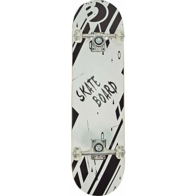 Skateboard Best Sporting Kid, 78.5 x 20.4 cm, kushineta ABEC 3, bardh e zi