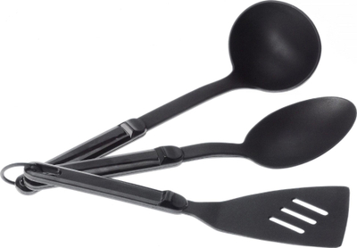 Set veglash kuzhine GSI Outdoors Nylon 3 pc Ring Set, najlon rezistent nxehtësie, 3 copë, i zi