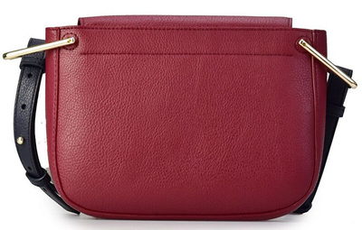 Çantë krahu Tommy Hilfiger Saddle, e kuqe/verë