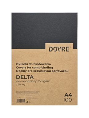 Karton kopertinë Argo Delta, A4, 250 g/m², i zi