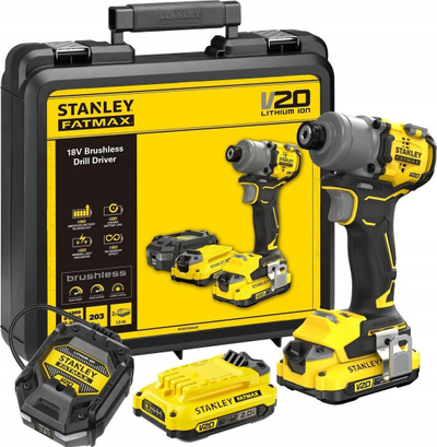 Çelës goditës Stanley Fatmax V20 SFMCF830D2K-QW, 203Nm, 18V 2x 2Ah, pa furça