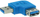 Адаптер USB InLine 35300M, USB 3.0 A женско на A машко 90°, сино