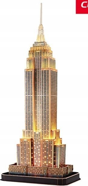 Puzzle 3D CubicFun Empire State Building, 37 pjesë, me ndriçim