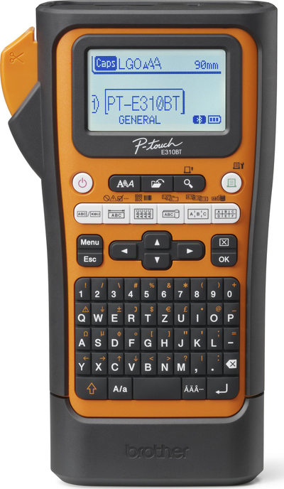 Принтер за етикети Brother PT-E310BTVP, термички трансфер, 180 x 180 DPI, црн