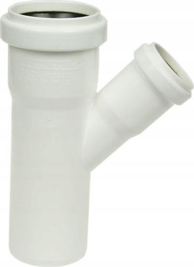 Тешина редукциона канализациона PP, 50mm 32mm, 67°, бела