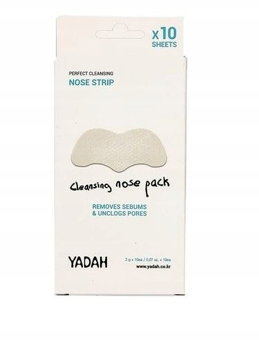 Shirita pastrimi për hundë Yadah Cleansing Nose Pack, 10 copë, për pore të bllokuara, të bardhë