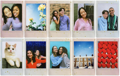 Инстант филм Fujifilm Instax Mini Soft Glitter, 10 листови, со рамка со сјај