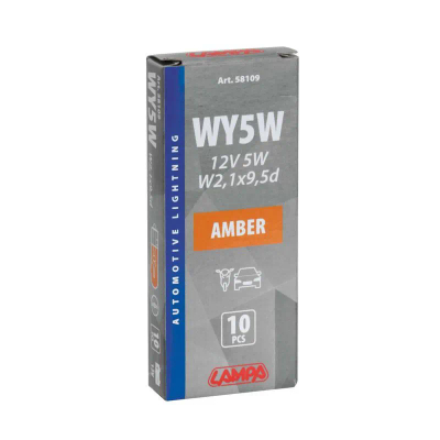 Lampa 12v Wy5w W2,1x9,5d Portokall Kuti