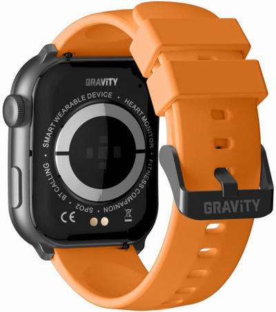 Ora inteligjente GRAViTY GT28-2, ekran 1.32", IP68, rrip gome i zi 22mm