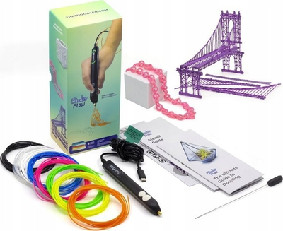 Stilolaps 3D 3Doodler FLOW, majë 2.2 mm, i zi