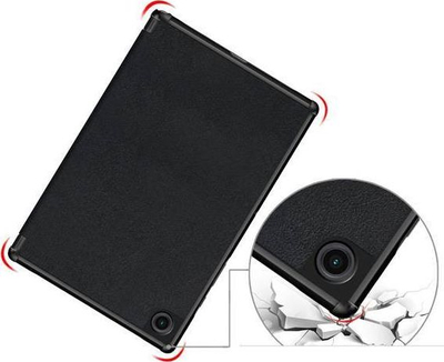 Заштитна футрола за таблет Tech-Protect SmartCase Galaxy Tab A8 10.5, auto sleep wake, со држач, црна