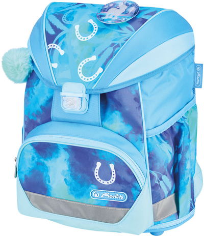 Shpinore shkollore Herlitz UltraLight XL Plus Lucky Horse, ergonomike, reflektuese, rozë