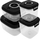 Set ena me vakum MG HOME Clever Kitchen, 4 copë, me pompë, të zeza