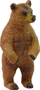 Figurinë për koleksion LeanToys Brown Bear, arush i murrmë, plastikë