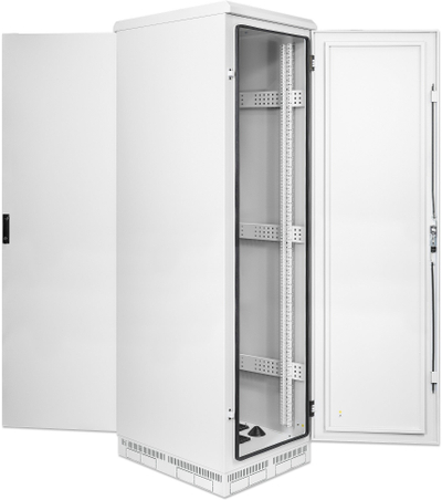 Kabinet rrjeti INTELLINET IP55 19", 42U, me ventilatorë, gri