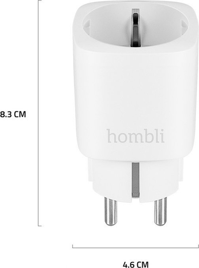 Prizë inteligjente Hombli Smart Socket, paketim 2+1, EU, e bardhë