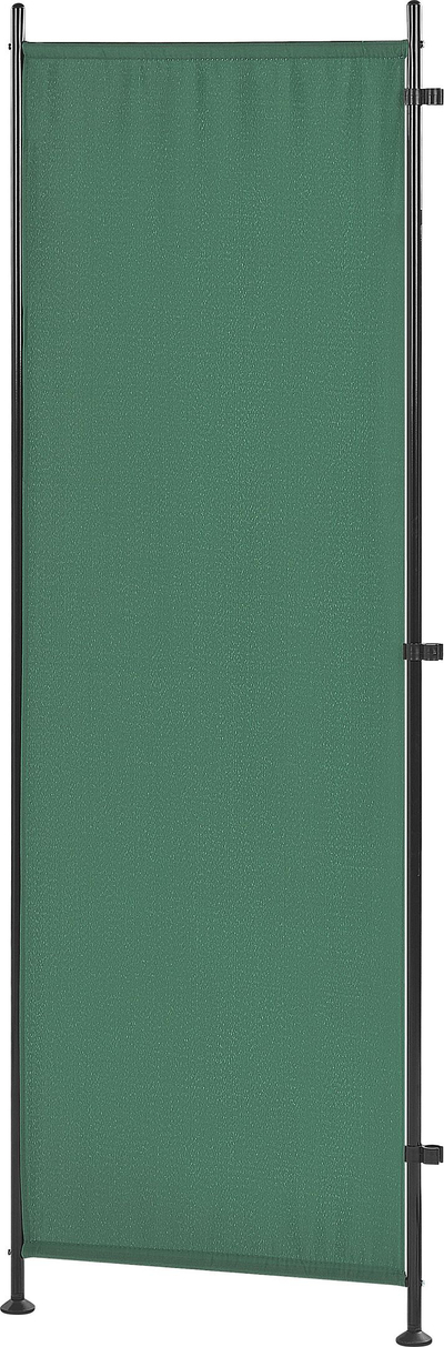 Ndarës dhome NARNI Green, 3 panele, metal me tekstil, jeshil