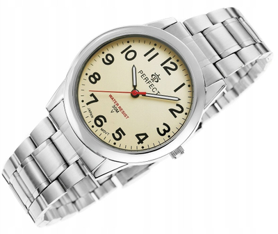 Orë dore Perfect Day PERFECT R50-04, 38mm, çelik inox, argjendtë