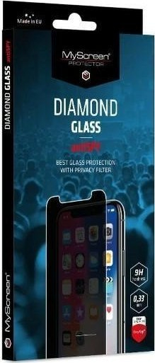Xham mbrojtës Ms AntiSPY Diamond Glass për iPhone 13 Pro Max, 6.7\", me filtër privatësie, i tejdukshëm
