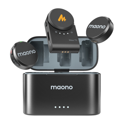 Mikrofon wireless Maono WM650 A2, 2 transmetues, USB-C Lightning, i zi