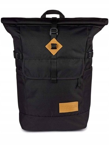 Çantë shpine Jansport Hatchet Rolltop, me ndarje për laptop, 30L, e zezë