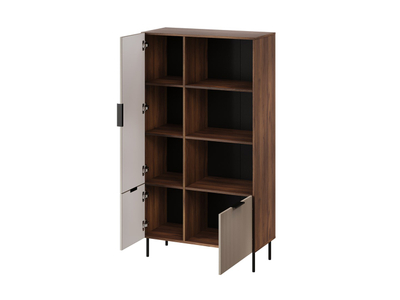 Raft librash Cama ALMERA, 90x42x165 cm, walnut cashmere