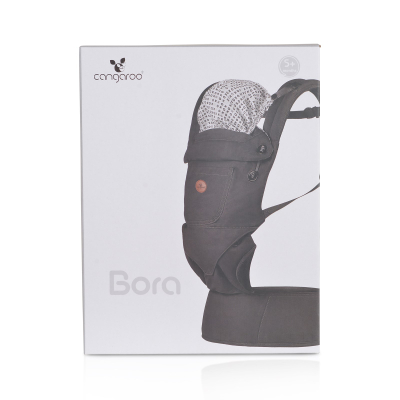 Kangur për bebe Cangaroo Bora, 3.6kg+, e hirtë