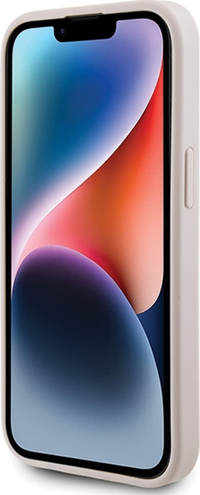 Kapak telefoni Guess 4G Big Metal Logo për iPhone 15 Plus, 6.7", lëkurë ekologjike, rozë