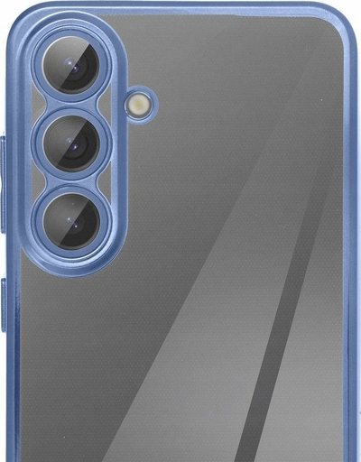 Kapak telefoni Samsung Galaxy A54 5G GLAM, silikon TPU, pjesa mbrapa transparente, blu