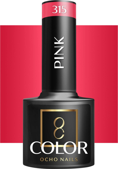Llakk hibrid për thonj Activeshop OCHO Nails 315, 5 g, rozë