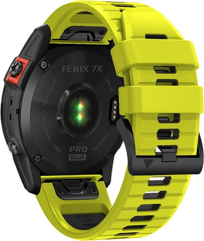 Rrip dore Tech-Protect Iconband Pro për Garmin Fenix 3 5X 3HR, TPU, lime me të zezë