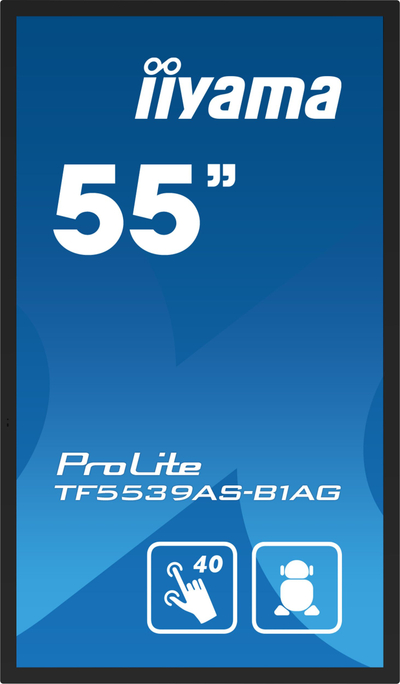 Monitor profesional me prekje Iiyama TF5539AS-B1AG, 55", 4K Ultra HD, i zi