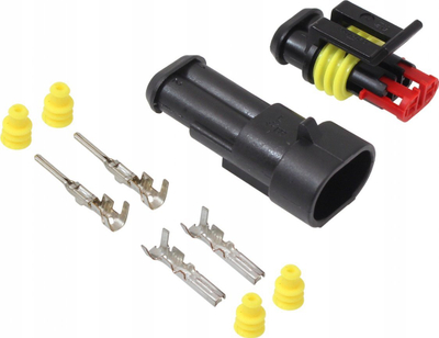 Lidhës elektrik Superseal 2PIN, i papërshkueshëm nga uji, për automobil