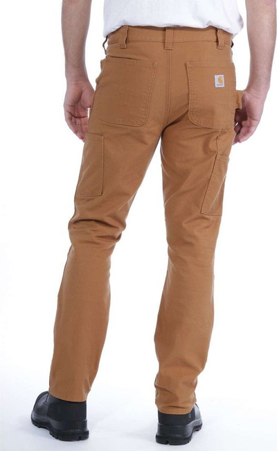 Pantallona pune Carhartt Rugged Flex Duck Slim Tapered, 38, me pjesë të përforcuar, kafe Carhartt