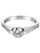Unaza Troli KRS-088 me kristal, çeliku, 56 mm, për femra