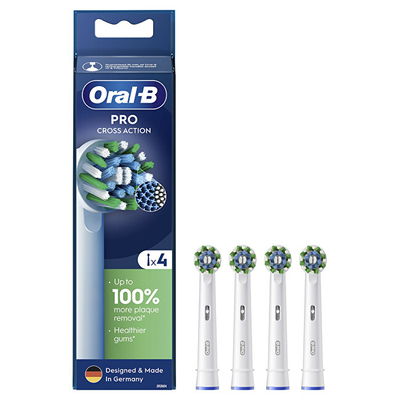 Koka furçe elektrike Oral-B CrossAction EB50-4 PRO, set 4 copë, jeshile