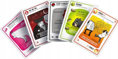 Lojë me letra Rebel Exploding Kittens Party, version silent, deri 10 lojtarë