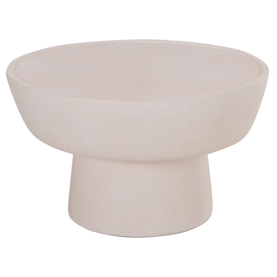 Tavolinë anësore HomeMarkt Pirson Round, fiber cement, diametër 60 cm, e bardhë