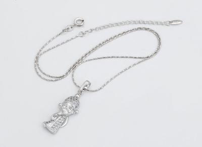Qafore Xuping, 400 x 1 mm, argjendtë 6140