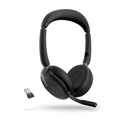 Kufje Jabra Evolve2 65 Flex Link380, pa tela, USB A, të zeza