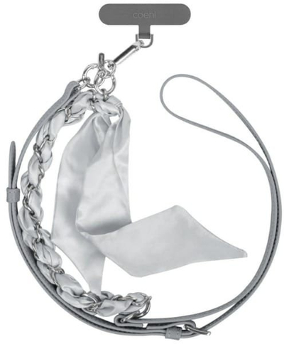 Lanyard telefoni Uniq Coehl Caryne, universal 2 në 1, gri