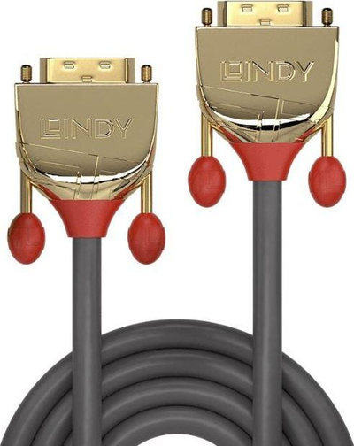 Kabllo DVI Lindy 36217, DVI D në DVI D, 20m, gold