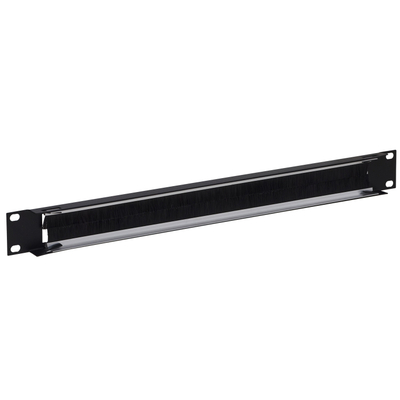 Panel menaxhimi kabllosh Lanberg SPCM 1U, horizontal, me furça, i zi
