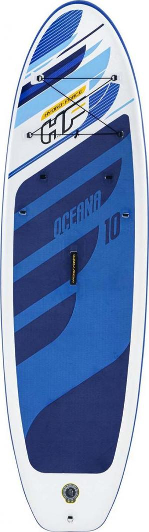Dërrasë SUP me fryrje Bestway Hydro Force Oceana, set me lopatë dhe ulëse, blu e bardhë