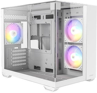 Kasa gaming Antec CX600M Trio, mini tower, ARGB, e bardhë