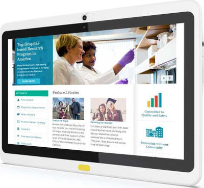 Tablet mjekësor Allnet Medical PoE 15", 4GB RAM, 16GB, i bardhë